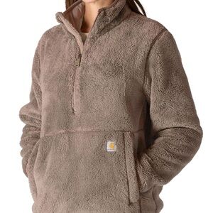 Carhartt Tan Fleece Half-Zip Pullover